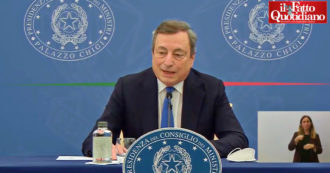 Copertina di Draghi: “Riaperture? Non significa abbandonare i comportamenti anti-contagio, raccomando di usare la mascherina”