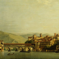 2- Roberto Roberti, Il Ponte di Bassano, 1807, Olio su tela, 845×530 mm. Museo Civico, Bassano del Grappa