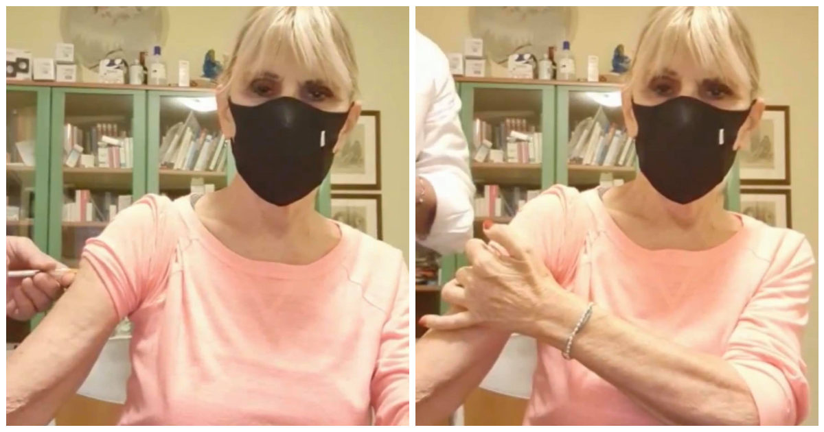 Uomini e Donne, Gemma Galgani si è vaccinata con AstraZeneca: “Una liberazione psicologica”