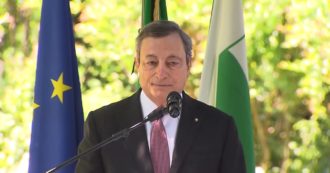 Copertina di Coronavirus, Draghi: “Ora grazie ai sacrifici nuova fase di ripresa, per renderla sostenibile e duratura serve un’Italia unita”