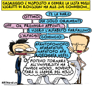 La guerra tra Rousseau e M5s