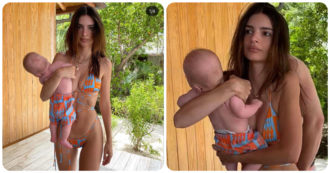 Copertina di Emily Ratajkowski costretta a bloccare i commenti: “Come tieni tuo figlio? Non sei un esempio”