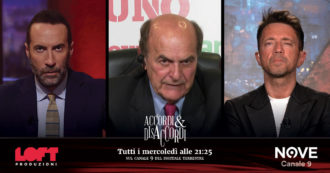 Copertina di Pier Luigi Bersani ad Accordi&Disaccordi (Nove): “La sinistra riparta dal lavoro. E a Conte dico: ‘Fatti vedere sul territorio'”