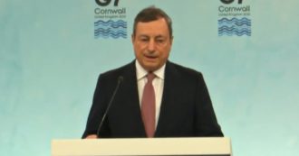 Copertina di G7, Draghi: “Cina è autocrazia che non aderisce alle regole multilaterali, non condivide la stessa visione del mondo delle democrazie”