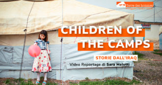 Copertina di “Children of the Camps – Storie dall’Iraq”, il video-reportage di Terre des Hommes sui bambini dei campi per sfollati del Kurdistan iracheno