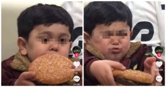 Copertina di “Burgirr”, star dei social mangiando un hamburger: lo scambiano per un bambino ma ha 18 anni. È anche cantante