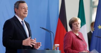 Draghi e Merkel: “Cauti sul Covid, progresso fragile perché ci sono le nuove varianti”. Il premier: riforme per Italia equa e sostenibile