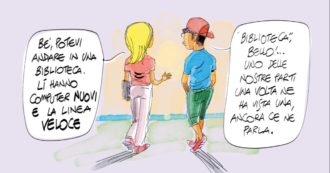 Copertina di “Nei tuoi panni”: una serie animata firmata Makkox racconta le disuguaglianze. Digital divide e accesso ai servizi: ecco il primo episodio