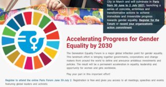 Copertina di Generation equality forum, lavoriamo per uguaglianza di genere, diritti e alleanze