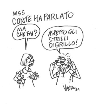 Copertina di La vignetta di Vauro