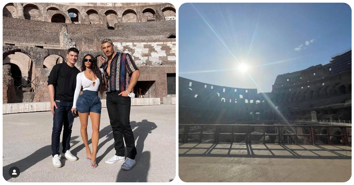 Kim Kardashian a Roma: le foto al Colosseo e il dettaglio che non è passato inosservato