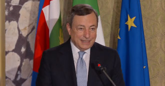 Copertina di Draghi: “Guardiamo al futuro con più fiducia ma pandemia non è finita. Economia può accelerare, ora bene fare debito”