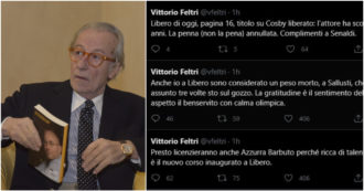 Copertina di “Cacciati i più bravi”, “a Sallusti sto sul gozzo”, “mi aspetto il benservito”: Vittorio Feltri distrugge (su Twitter) il nuovo corso di Libero