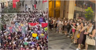Copertina di Turchia, manifestazioni e proteste nelle città contro la decisione del governo di uscire dalla Convenzione di Istanbul – Video