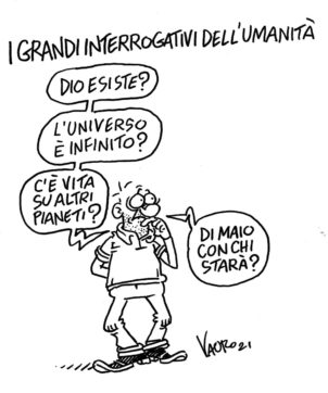 Copertina di La vignetta di Vauro