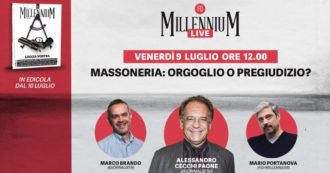 Massoneria, orgoglio o pregiudizio? La diretta di FqMillenniuM con Alessandro Cecchi Paone, Mario Portanova e Marco Brando
