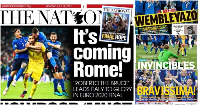 Dal “Wembleyazo” di Marca alla gioia scozzese, fino alle lacrime dei giornali inglesi: il trionfo dell’Italia a Euro 2020 sulla stampa mondiale