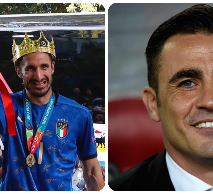 Italia campione d’Europa, Giorgio Chiellini omaggia Fabio Cannavaro e lui gli risponde così