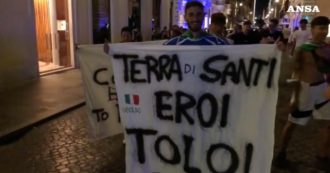 Copertina di Europei, Italia campione: i festeggiamenti dei tifosi nel centro di Roma. Le strade della capitale invase dai tifosi in festa