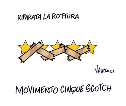 Copertina di La vignetta di Vauro