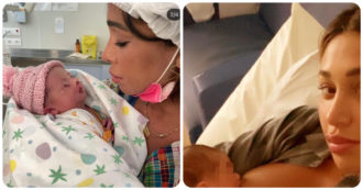 Copertina di Belen Rodriguez mamma bis, “disabilitati i pulsanti dell’ascensore dell’ospedale a causa sua”: scoppia la polemica per il cartello