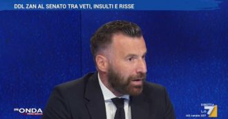 Copertina di Zan a La7: “Renzi vuole mediare col sovranista Salvini? Allora meglio nessuna legge piuttosto che una che introduce discriminazioni”