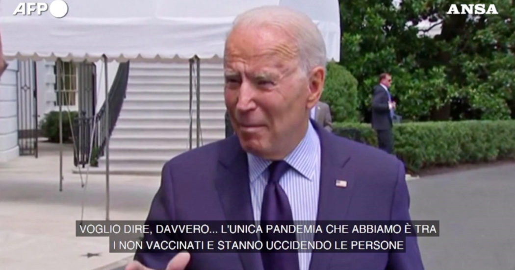 Covid, Biden: “Che messaggio do a Facebook? La disinformazione dei social sta uccidendo le persone” – Video