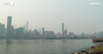 Copertina di Una coltre di fumo avvolge lo skyline di New York: ecco l’effetto degli incendi negli Stati Uniti – Video