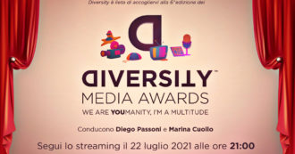 Diversity Media Awards, la sesta edizione degli “Oscar dell’inclusione” destinati a stampa e tv: rivedi la diretta della premiazione
