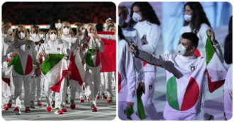 Copertina di Olimpiadi di Tokyo 2021, il web non apprezza le divise dell’Italia firmate da Armani: “Sembrano le tute dei Teletubbies”