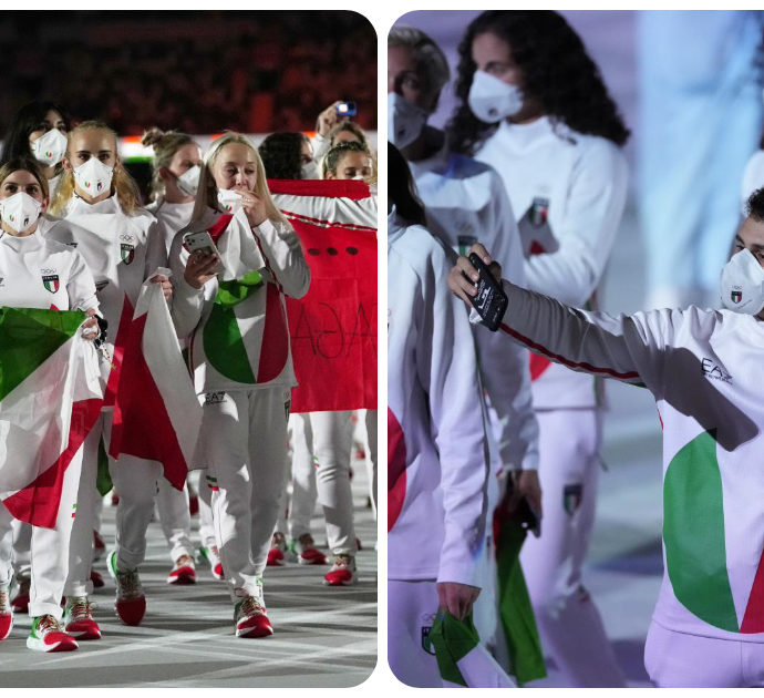Olimpiadi di Tokyo 2021, il web non apprezza le divise dell’Italia firmate da Armani: “Sembrano le tute dei Teletubbies”