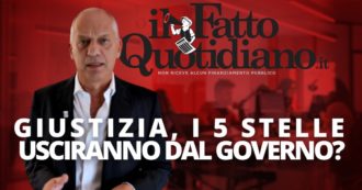 Copertina di Giustizia, i 5 stelle finiranno per uscire dal governo? Segui il commento in diretta con Peter Gomez