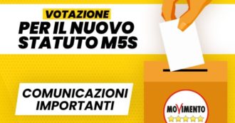 Copertina di M5s convoca il voto online per il “nuovo Statuto associativo”: urne virtuali aperte il 2 e 3 agosto su SkyVote