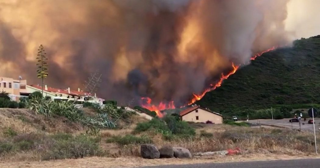 Incendi in provincia di Oristano, almeno 20mila ettari distrutti e centinaia di persone evacuate: “Danni incalcolabili”. Canadair in aiuto dai Paesi Ue