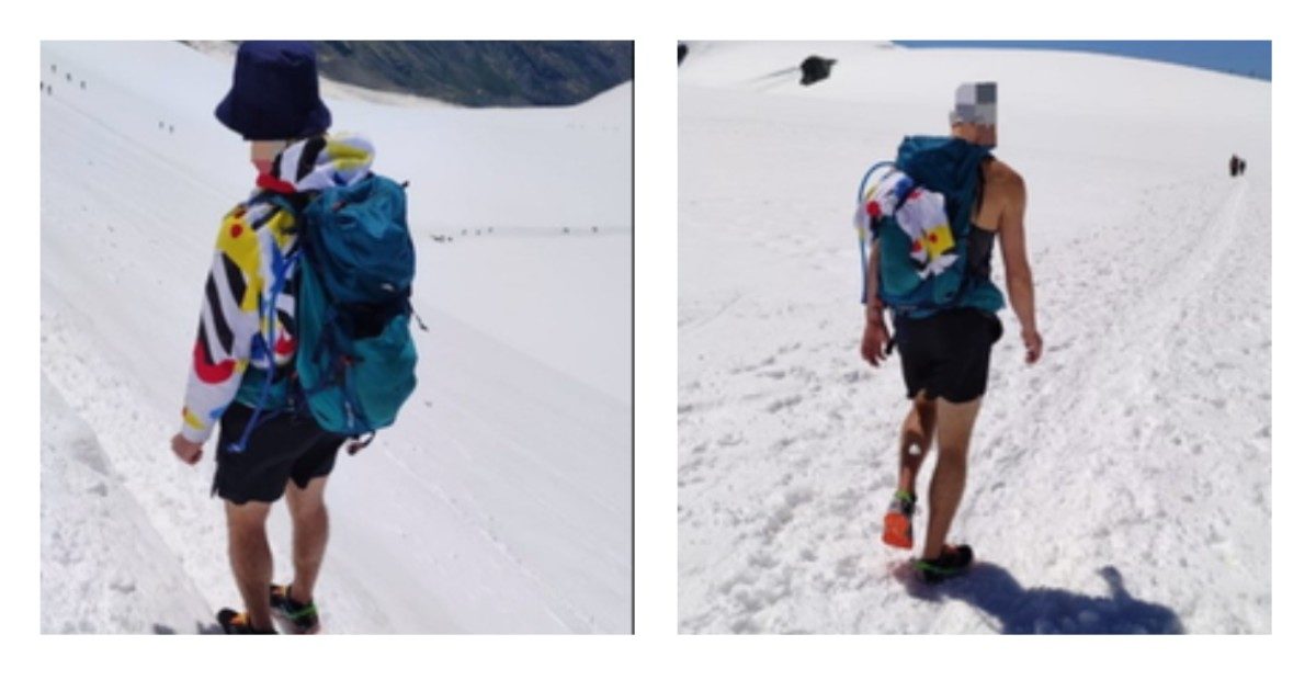 Sul ghiacciaio in pantaloncini corti, il Soccorso Alpino sbotta: “Se cade in un crepaccio ha poche possibilità di sopravvivere”