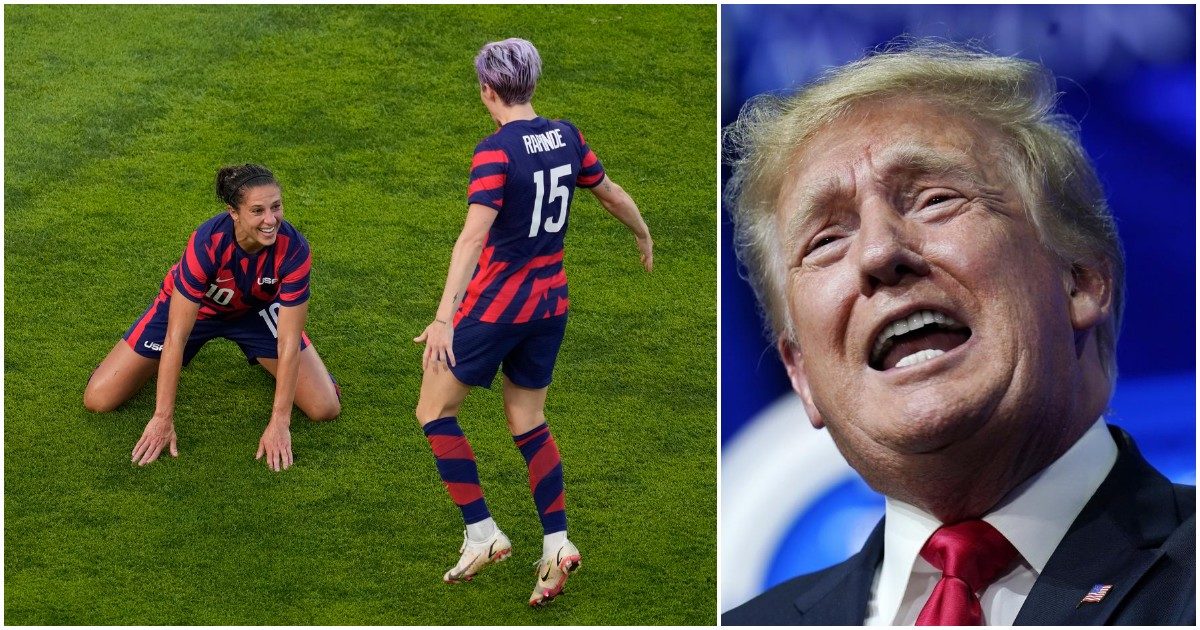 Olimpiadi, Trump contro la nazionale di calcio femminile capitanata da Megan Rapinoe: “La donna con i capelli color porpora perde tempo con l’estrema sinistra””