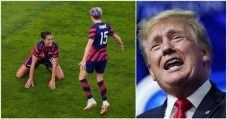 Copertina di Olimpiadi, Trump contro la nazionale di calcio femminile capitanata da Megan Rapinoe: “La donna con i capelli color porpora perde tempo con l’estrema sinistra””