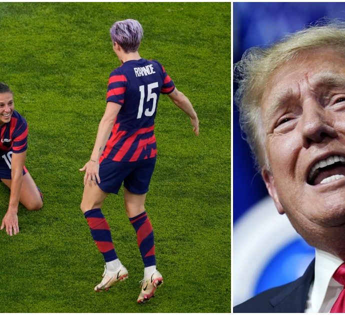 Olimpiadi, Trump contro la nazionale di calcio femminile capitanata da Megan Rapinoe: “La donna con i capelli color porpora perde tempo con l’estrema sinistra””