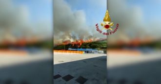 Copertina di Campobasso, vasto incendio a Campomarino: case e alberghi invasi dal fumo, 500 sfollati. Le immagini