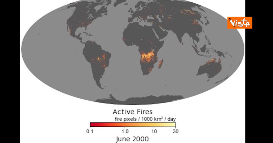 Incendi, la mappa interattiva della Nasa mostra le aree più colpite degli ultimi 20 anni – Video