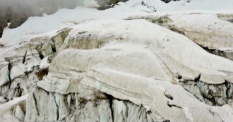 Clima, il ghiacciaio sul Monte Bianco sotto sorveglianza speciale: il Planpincieux a rischio scioglimento – Video