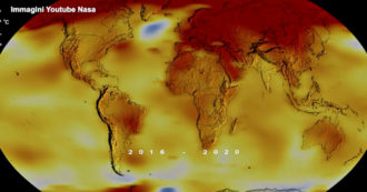 Copertina di Surriscaldamento climatico, il grafico della Nasa mostra la variazione della temperatura sulla Terra in più di 100 anni – Video