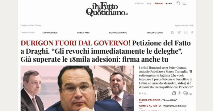 Appello “È ignobile”. Già 25 mila firme alla nostra petizione