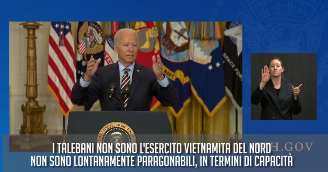 Afghanistan, un mese fa Biden diceva: “Scene come in Vietnam? No, non vedremo le persone evacuate dal tetto di un’ambasciata Usa”