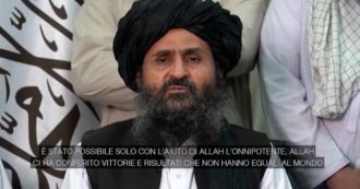Afghanistan, il video del leader dei talebani Abdul Ghani Baradar: “Lavoreremo con tutte le forze per garantire legge, ordine e una vita migliore”