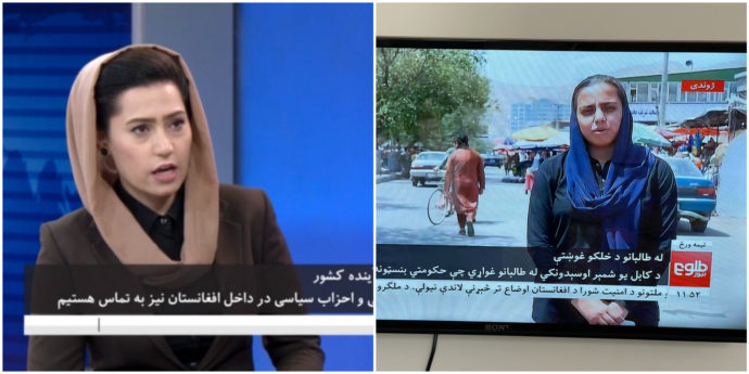 Afghanistan, le giornaliste tornano a condurre sulla tv Tolo News dopo la presa dei talebani