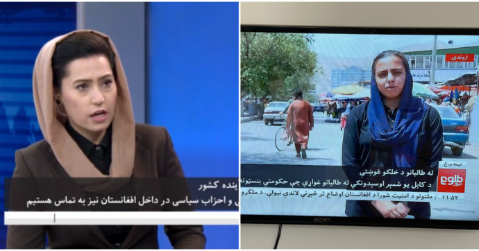 Afghanistan, le giornaliste tornano a condurre sulla tv Tolo News dopo la presa dei talebani