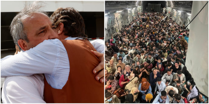 Afghanistan, le missioni di Usa e Stati europei per salvare connazionali e collaboratori. La foto simbolo: 640 profughi stipati su un cargo
