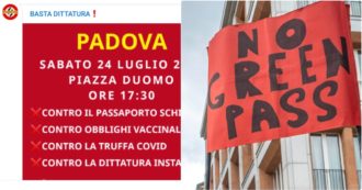 Copertina di Veneto, la procura di Padova indaga sulle infiltrazioni degli estremisti di destra nei cortei no vax e no greenpass