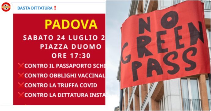 Veneto, la procura di Padova indaga sulle infiltrazioni degli estremisti di destra nei cortei no vax e no greenpass